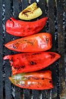 Peppers on grill
