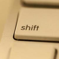 Shift button. photo