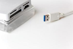 USB 3.0 multiple card reader and cable photo