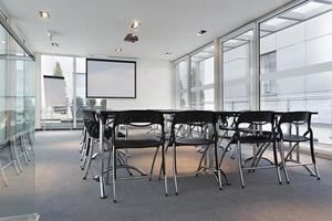 Modern bright conference room interior