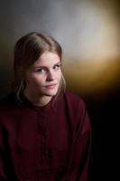 Scandinavian cute young girl portrait