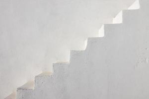 Clean white stairs photo