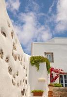 arquitectura tradicional de la aldea de oia en la isla de santorini, gre