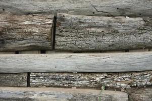 Weathered wood fence photo