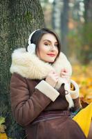Young woman enjoying a music