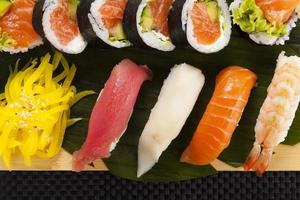 la composición de nigiri sushi