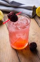 Blackberry cocktail photo