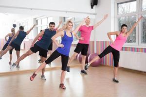 Aerobics on fitness classes