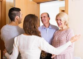mature people coming to visit adult kids photo