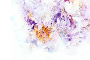 Flower watercolor illustration. photo