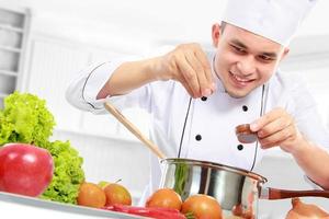 male chef cooking