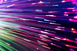 optical fibres abstract blurred technology background photo
