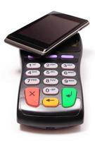 Payment terminal and mobile phone with NFC technology