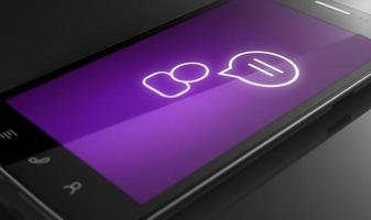 Chat icon - custom smart phone concept photo