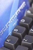 Credit Card on Computer Keyboard With A and Z Key