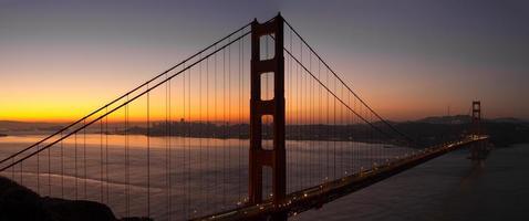Sunrise Over San Francisco Golden Gate Bridge photo