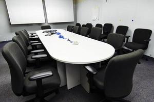 Conference room preparation photo