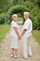 loving elderly couple photo