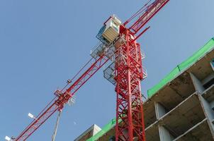 tower crane in construction site photo