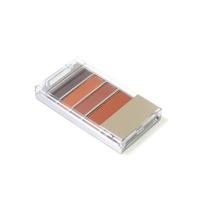 Makeup eyebrow powder colors isolate on white background