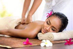 Balinese massage in spa environment photo