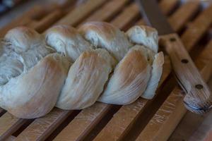 Homemade braid bread bakery photo