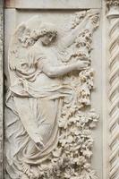 Italy, relief of angel, marble photo
