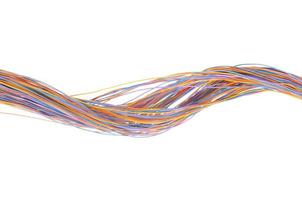 Multicolored computer network cable