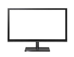 Computer monitor isolated on white photo