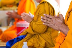 Monks of the religious rituals, Buddhist ceremony photo
