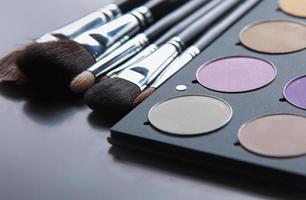 Professional cosmetics, palette with eyeshadow, make-up