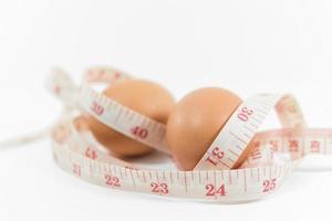 Egg wrap around with measurement tape