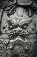 Dragon face statue photo