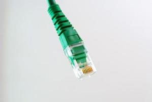 Network Cable RJ45 Head on white background