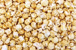 Popcorn caramel texture photo