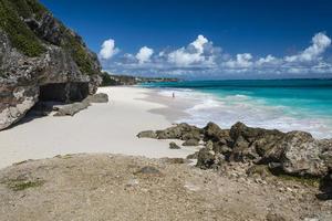 Lone person on beautiful Barbados Beach