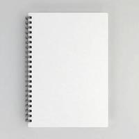 cuaderno en blanco foto