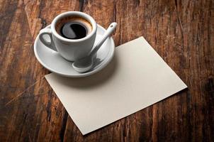 coffee and letter