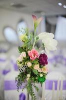 flores de decoración de la boda foto