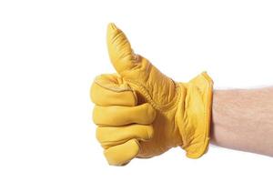 construction glove thumbs up