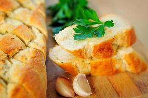 Bread with herbs photo