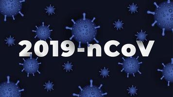 Blue Coronavirus COVID-19 Background vector