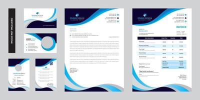 Modern Business Corporate Stationery Template Design vector