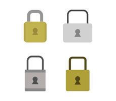 Padlock Icon Set  vector