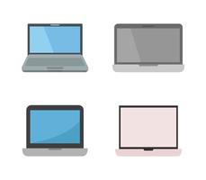 conjunto de iconos de computadora portátil vector