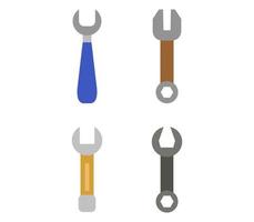 Set of Wrench Icons  vector