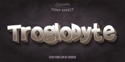 3D Stone Style Troglodyte Text Effect 