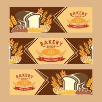 Bread Banner Set vector