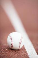 baseball on the Infield Chalk Line photo
