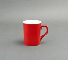 taza de café rojo